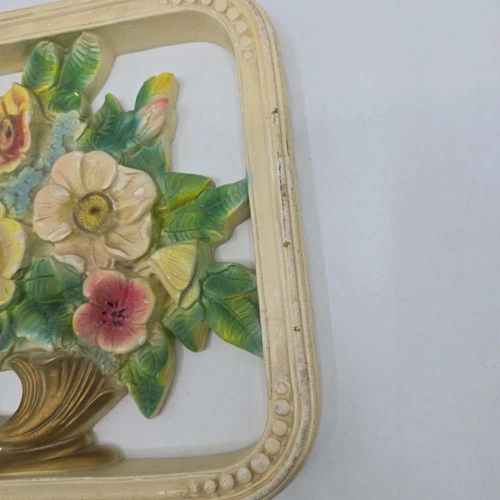 Vintage Floral Wall Plaque 11